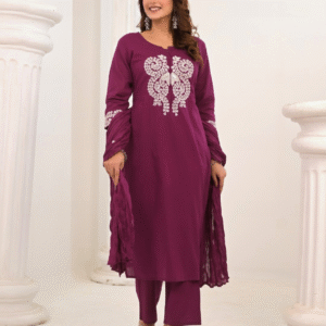 Royal Plum Charm Kurti Set